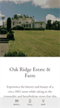 Mobile Screenshot of oakridgeestate.com